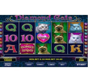ทดลอง เกมสล็อต ฟรี Diamond Cats