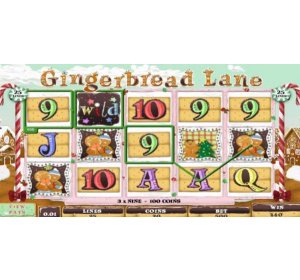 เกมสล็อต คริสต์มาส Gingerbread Lane 